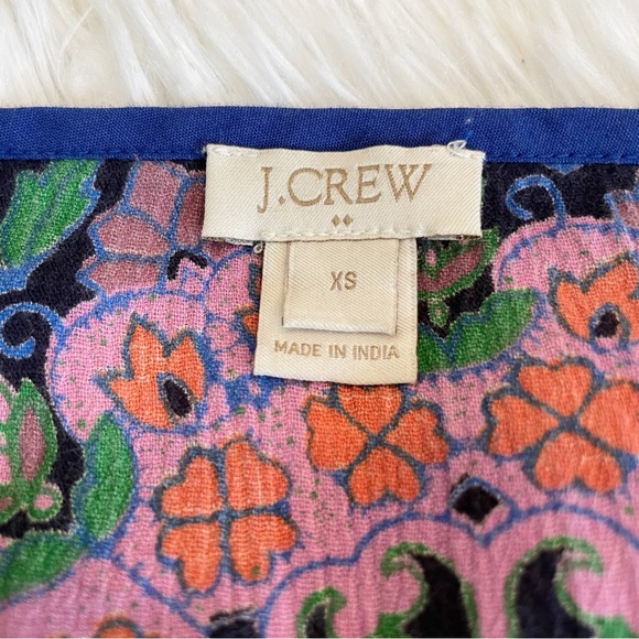 🛍️ 4/$20 J Crew Mandala Swim Cover Tunic Crinkle Gauze XS - Picture 3 of 7